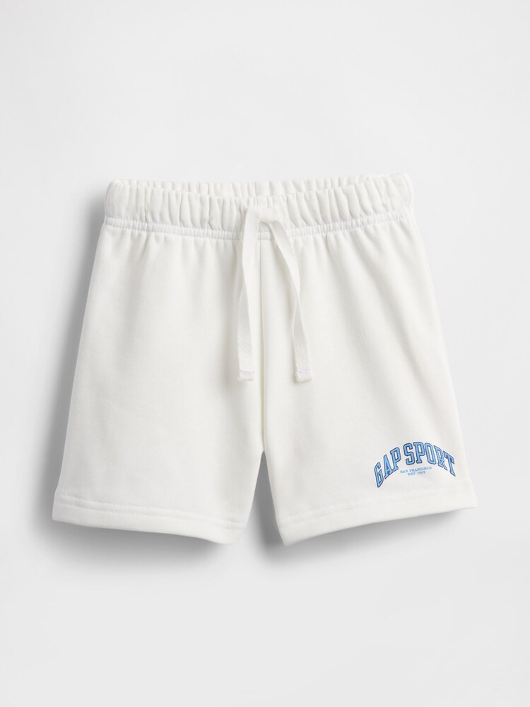 Gap White Relaxed Logo Pull On Shorts - Image 1 of 3