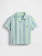 Gap Blue Stripe Cabana Shirt (6mths-5yrs) - Image 2 of 3
