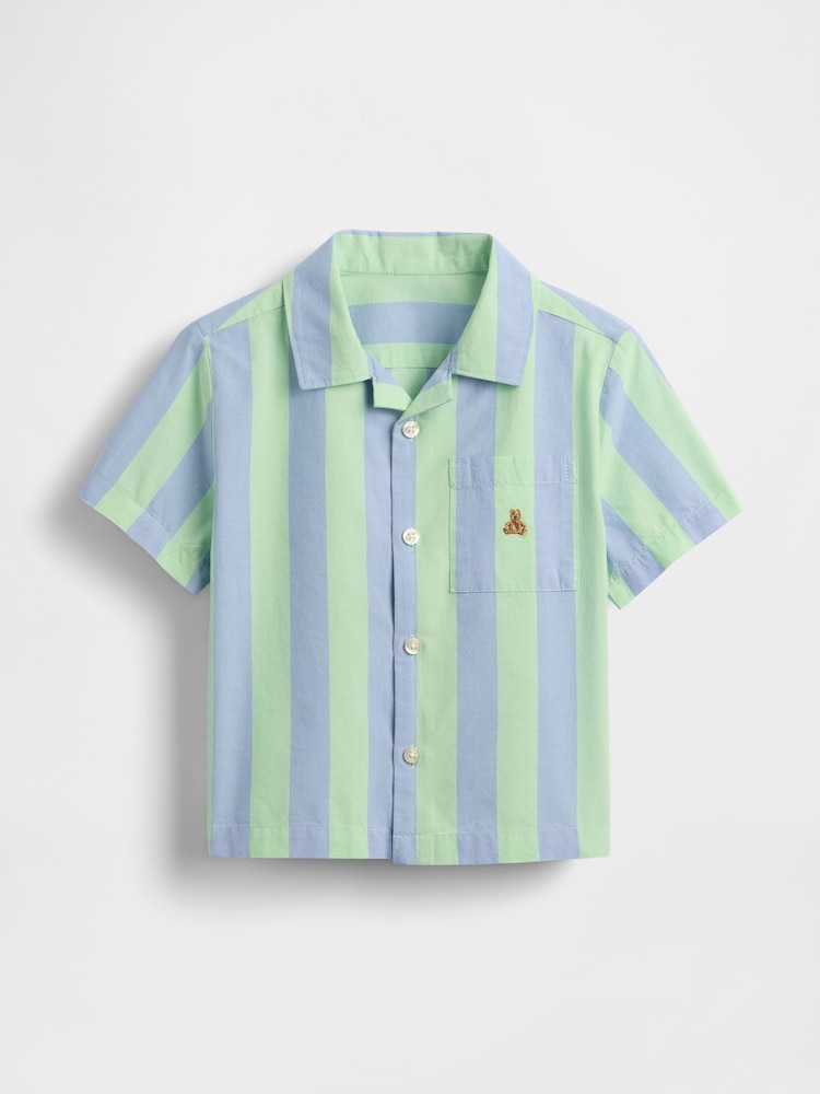 Gap Blue Stripe Cabana Shirt (6mths-5yrs) - Image 2 of 3