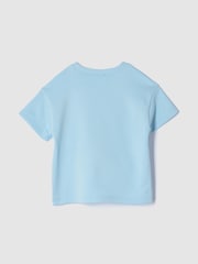 Gap Blue Logo Terry Crew Neck T-Shirt (6mths-5yrs) - Image 2 of 2