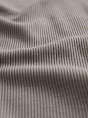 The Set Mink/Grey 2 Pack Soft Touch Ribbed Long Sleeve Leg Pyjamas - Image 6 of 7