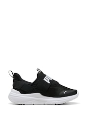 Puma Black Unisex Junior Softride Wired 2 Sliptech Trainers - Image 1 of 6