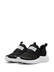 Puma Black Unisex Junior Softride Wired 2 Sliptech Trainers - Image 3 of 6