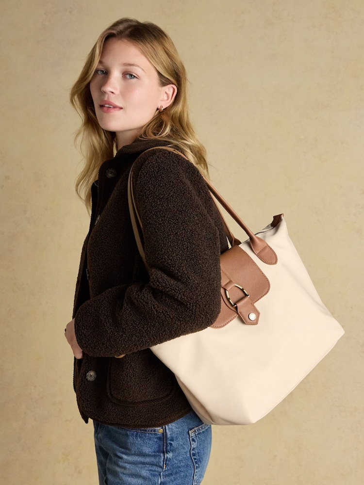 Joules Edie Cream Shopper bag - Image 1 of 7