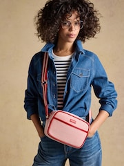 Joules Blair Red Canvas Cross Body Bag - Image 2 of 8