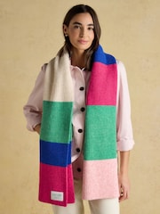 Joules Caversham Multi Bright Stripe Scarf - Image 1 of 6