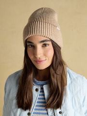 Joules Wren Oat Beanie Hat - Image 1 of 6