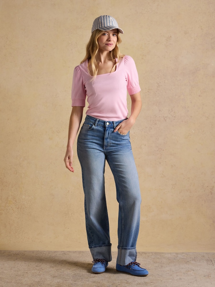 Joules Daley Stripe Blue Ecru Baseball Cap - Image 2 of 8