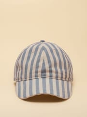 Joules Daley Stripe Blue Ecru Baseball Cap - Image 5 of 8
