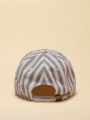 Joules Daley Stripe Blue Ecru Baseball Cap - Image 6 of 8