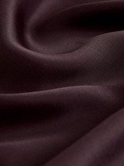 Chocolate Brown Satin Tie Waist Wide Leg Trousers - Image 8 of 8