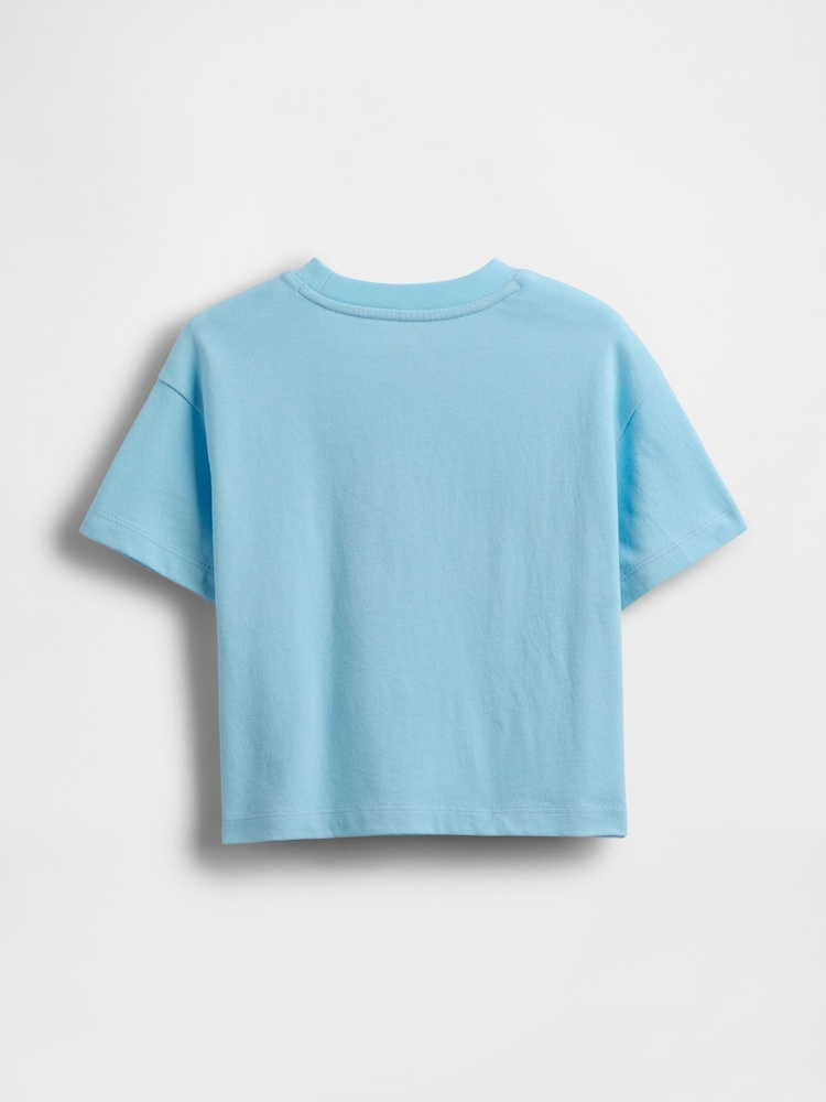 Gap Blue Daisy Duck Disney Relaxed Graphic Short Sleeve T-Shirt (6mths-5yrs) - Image 2 of 2