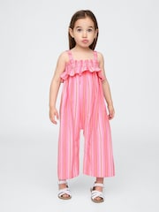 Rosa - Gap Poplin Square Neck Ruffle Jumpsuit (6mths-5yrs) - Imagen 1 de 3