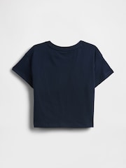 Gap Navy Blue Flamingo Relaxed Graphic Short Sleeve T-Shirt (6mths-5yrs) - Image 2 of 2