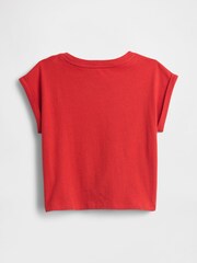 Gap Red Tie-Knot Logo Rolled Sleeve T-Shirt (6mths-5yrs) - Image 2 of 3