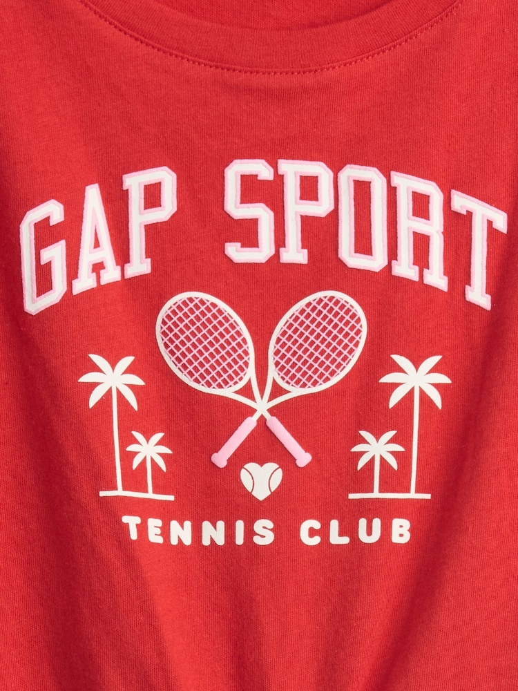 Gap Red Tie-Knot Logo Rolled Sleeve T-Shirt (6mths-5yrs) - Image 3 of 3