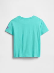 Gap Aqua Blue Ariel Disney Graphic Short Sleeve T-Shirt (6mths-5yrs) - Image 2 of 3