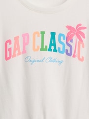 Gap White Relaxed Knot-Tie Graphic Short Sleeve T-Shirt (6mths-5yrs) - Image 3 of 3