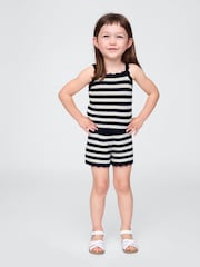 Gap Navy/White Stripe Crochet Pull On Shorts (6mths-5yrs) - Image 1 of 3