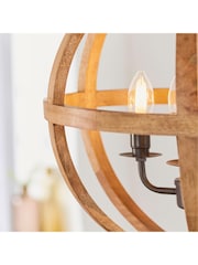 Gallery Home Light Wood Tobia Pendant Light - Image 2 of 8