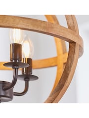 Gallery Home Light Wood Tobia Pendant Light - Image 3 of 8