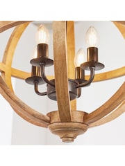 Gallery Home Light Wood Tobia Pendant Light - Image 5 of 8