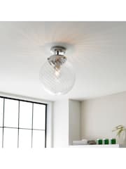 Gallery Home Chrome Millford Bathroom Ceiling Light - Image 1 of 7