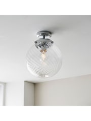 Gallery Home Chrome Millford Bathroom Ceiling Light - Image 2 of 7