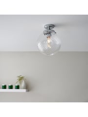 Gallery Home Chrome Millford Bathroom Ceiling Light - Image 3 of 7