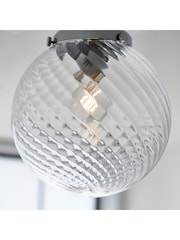 Gallery Home Chrome Millford Bathroom Ceiling Light - Image 4 of 7