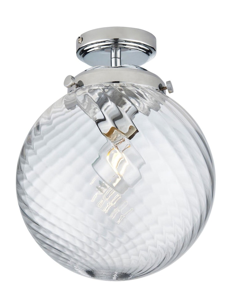 Gallery Home Chrome Millford Bathroom Ceiling Light - Image 7 of 7