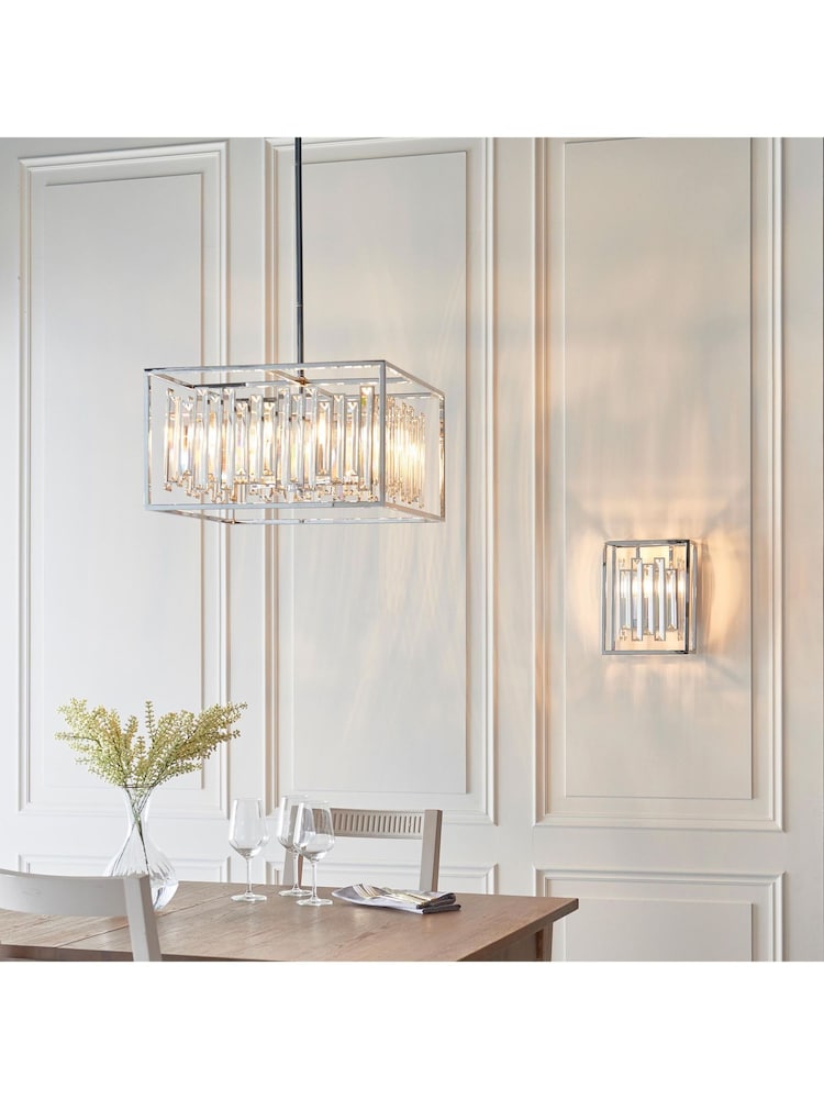 Gallery Home Chrome Arcadia 6 Pendant Light - Image 1 of 7