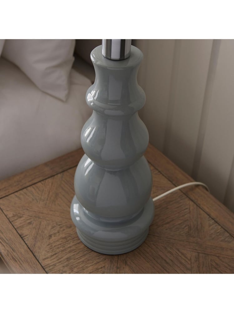 Gallery Home Nickel Provence Table Lamp - Image 1 of 3