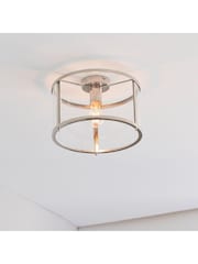 Gallery Home Silver Harlow 1 Ceiling Light - Image 3 of 7
