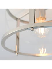 Gallery Home Silver Harlow 1 Ceiling Light - Image 4 of 7