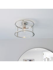 Gallery Home Silver Harlow 1 Ceiling Light - Image 6 of 7