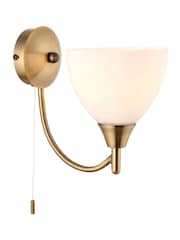 Gallery Home Brass Alder 1 Wall Light Antique Brass - Image 1 of 1