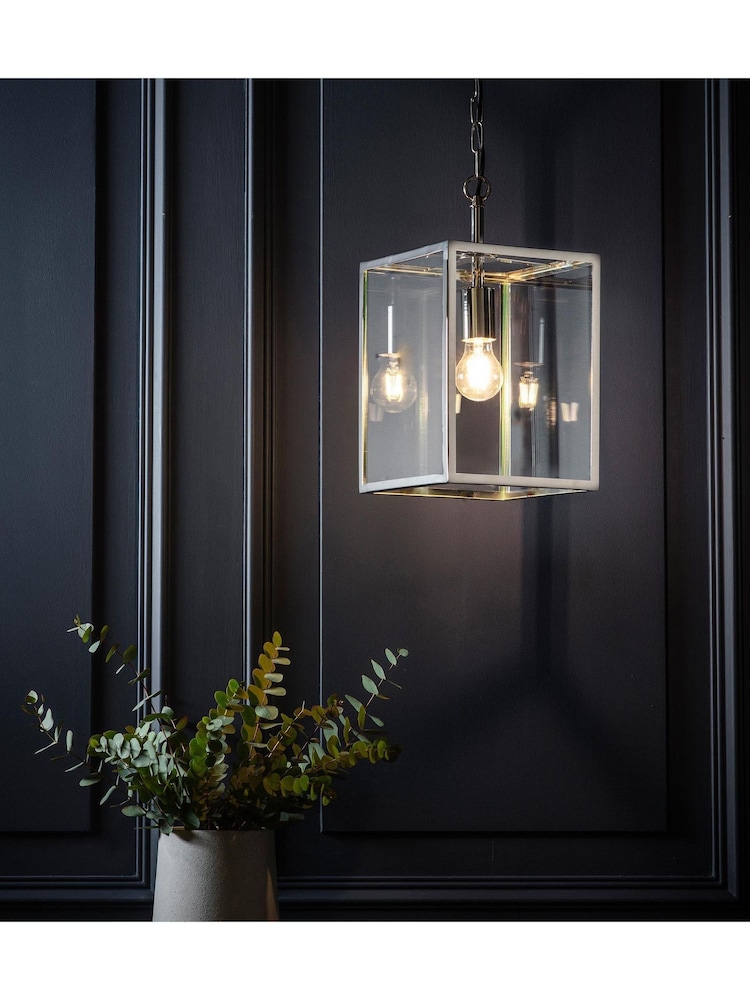 Gallery Home Silver Holden Nickel Pendant Light - Image 1 of 8