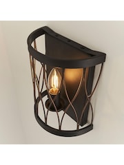 Gallery Home Black Halston Wall Light - Image 2 of 8