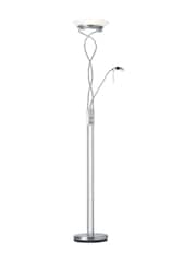 Gallery Home Chrome Monroe Satin Floor Lamp - Image 1 of 1