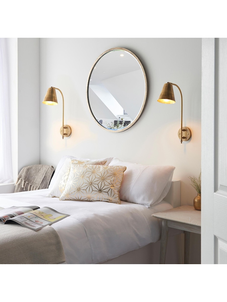 Gallery Home Gold Radiance 1 Wall Light - Image 1 of 8