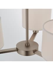 Gallery Home Silver Dalvin 3 Matt Nickel Pendant Light - Image 6 of 7