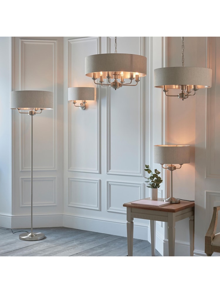 Gallery Home Natural Harrington 2 Wall Light Chrome - Image 9 of 9 Gallery Home Natural Harrington 2 Wall Light Chrome - Image 9 of 9