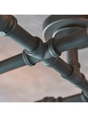 Gallery Home Silver Pipeline Ceiling Lamp - Image 5 of 7