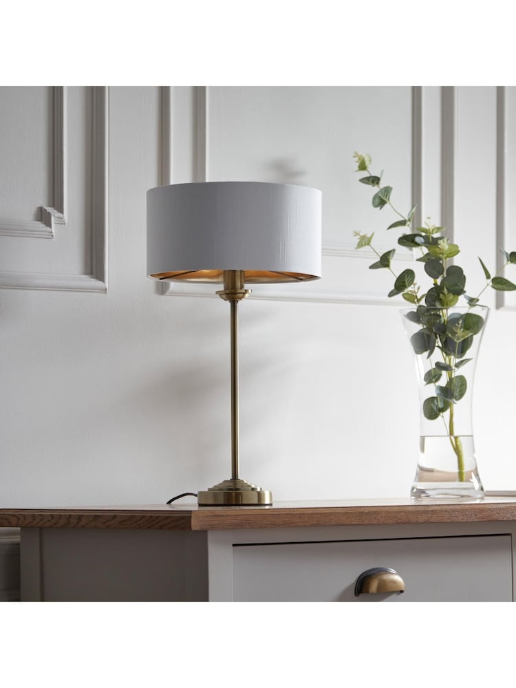 Gallery Home Brass Harrington Antique Table Lamp - Image 2 of 3