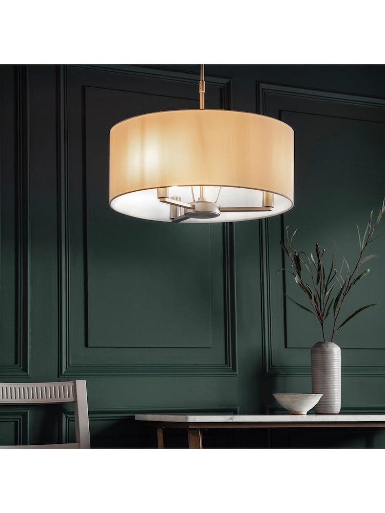 Gallery Home Silver Dalvin Matt Nickel Pendant Light - Image 1 of 7