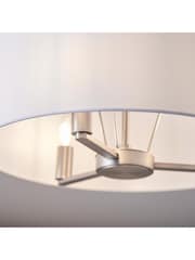 Gallery Home Silver Dalvin Matt Nickel Pendant Light - Image 4 of 7