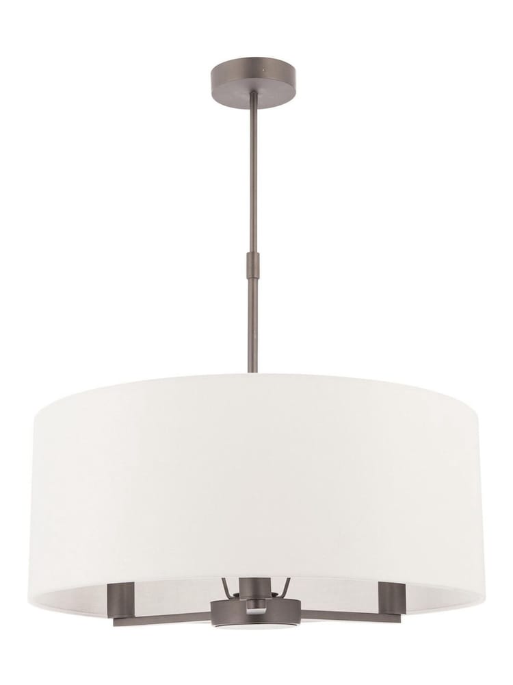 Gallery Home Silver Dalvin Matt Nickel Pendant Light - Image 7 of 7