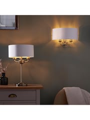 Gallery Home Nickel Harrington Antique Table Lamp - Image 1 of 3