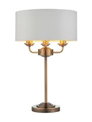 Gallery Home Nickel Harrington Antique Table Lamp - Image 3 of 3